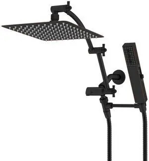 Hibbent All Metal 10'' Rainfall Shower Head, Shower Head Combo, Handheld Shower Wand, 16'' Adjustabl Hibbent All Metal 10'' Rainfall Shower Head, Shower Head Combo, Handheld Shower Wand, 16'' Adjustabl