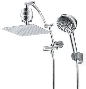 Hibbent Shower Head Combo with Shower Arm Flange Hibbent Shower Head Combo with Shower Arm Flange