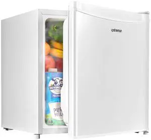 Upstreman 1.7 Cu.ft Mini Fridge with Freezer, Dorm Essentials, Adjustable Thermostat, Energy Saving, Upstreman 1.7 Cu.ft Mini Fridge with Freezer, Dorm Essentials, Adjustable Thermostat, Energy Saving,