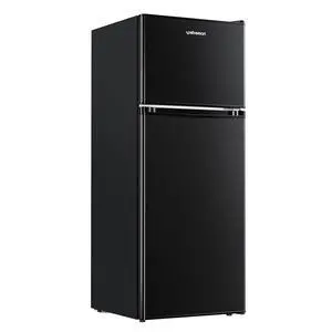Upstreman 4.0 Cu.Ft. Mini Fridge with Freezer, Dorm Essentials, Double Door Small Refrigerator for O Upstreman 4.0 Cu.Ft. Mini Fridge with Freezer, Dorm Essentials, Double Door Small Refrigerator for O