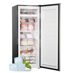 Upstreman 7.0 Cu.Ft Upright Freezer, Large Capacity Stand Up Freezers with 5 Adjustable Shelves, Con Upstreman 7.0 Cu.Ft Upright Freezer, Large Capacity Stand Up Freezers with 5 Adjustable Shelves, Con