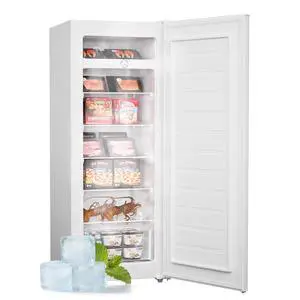 Upstreman 7.0 Cu.Ft Upright Freezer, Large Capacity Stand Up Freezer with 5 Adjustable Shelves, Conv Upstreman 7.0 Cu.Ft Upright Freezer, Large Capacity Stand Up Freezer with 5 Adjustable Shelves, Conv