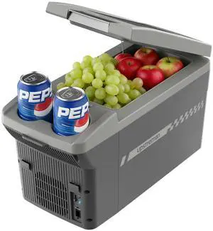 Upstreman Personal Electric Cooler/Warmer, 8L Capacity, All Season Portable Car Fridge with 12V DC a Upstreman Personal Electric Cooler/Warmer, 8L Capacity, All Season Portable Car Fridge with 12V DC a