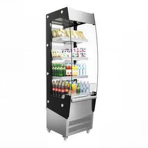 Upstreman Commercial Display Refrigerator 7.8 Cu. Ft/ 220 L Merchandiser Cooler with LED Lighting, A Upstreman Commercial Display Refrigerator 7.8 Cu. Ft/ 220 L Merchandiser Cooler with LED Lighting, A