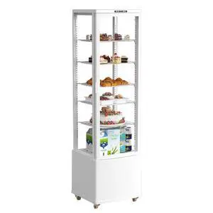 Upstreman Cake Display Refrigerator, 10 Cu. Ft (280 L) Commercial Display Case, Double-Layered Glass Upstreman Cake Display Refrigerator, 10 Cu. Ft (280 L) Commercial Display Case, Double-Layered Glass