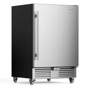 Upstreman 24 Inch Outdoor Refrigerator, 170 Can Under Counter Refrigerator with Stainless Steel Door Upstreman 24 Inch Outdoor Refrigerator, 170 Can Under Counter Refrigerator with Stainless Steel Door