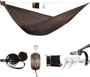 Onewind Camping Hammock, Ultralight Portable Hammock with Adjustable Ridgeline, Outdoor Hammock 20D Onewind Camping Hammock, Ultralight Portable Hammock with Adjustable Ridgeline, Outdoor Hammock 20D
