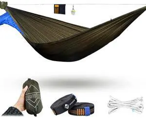 Onewind Camping Hammock, Ultralight Portable Hammock with Adjustable Ridgeline, Outdoor Hammock 20D Onewind Camping Hammock, Ultralight Portable Hammock with Adjustable Ridgeline, Outdoor Hammock 20D