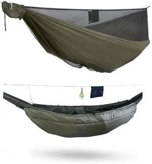 onewind 11ft Camping Hammock with Mosquito Net and Underquilt, Portable Hammock with Underquilt onewind 11ft Camping Hammock with Mosquito Net and Underquilt, Portable Hammock with Underquilt