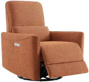 CHITA Power Recliner Chair Swivel Glider, FSC Certified Fabric Living Room Nursery Reclining Sofa Ch CHITA Power Recliner Chair Swivel Glider, FSC Certified Fabric Living Room Nursery Reclining Sofa Ch