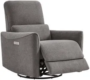 CHITA Power Recliner Chair Swivel Glider, FSC Certified Fabric Living Room Reclining Sofa Chair with CHITA Power Recliner Chair Swivel Glider, FSC Certified Fabric Living Room Reclining Sofa Chair with