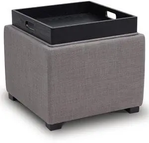 CHITA Storage Ottoman Cube with Tray Lid, Small Footstool with Storage, Square End Table for Living CHITA Storage Ottoman Cube with Tray Lid, Small Footstool with Storage, Square End Table for Living