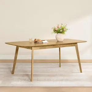 CHITA 59"-75" Extendable Dining Room Table for 4-6, Modern Wood Dining Table for Small Spaces, Kitch CHITA 59"-75" Extendable Dining Room Table for 4-6, Modern Wood Dining Table for Small Spaces, Kitch