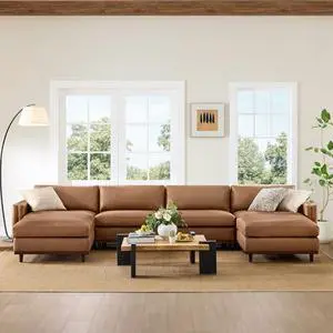 CHITA 153" Super Large Luxury U Shape Convertible Sectional Modular Sofa, Down Filled Modern Sofa, D CHITA 153" Super Large Luxury U Shape Convertible Sectional Modular Sofa, Down Filled Modern Sofa, D