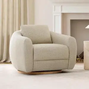 CHITA Swivel Accent Chair, FSC Certified Mid Century Modern Arm Chair with Wood Base for Living Room CHITA Swivel Accent Chair, FSC Certified Mid Century Modern Arm Chair with Wood Base for Living Room