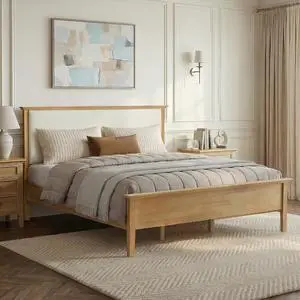 CHITA Queen Size Platform Bed Frame, with Boucle Upholstered Headboard & Wooden Slats Support, Moder CHITA Queen Size Platform Bed Frame, with Boucle Upholstered Headboard & Wooden Slats Support, Moder