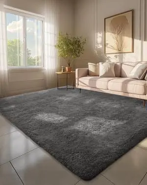 6x9 Area Rugs, Upgrade Non-Slip Fluffy Soft Rugs for Living Room, Large Shag Grey Fuzzy Plush Rug, Gray Shaggy Big Carpets for Bedroom, Kids Boys Girls Dorm Nursery Home Decor Aesthetic 6x9 Area Rugs, Upgrade Non-Slip Fluffy Soft Rugs for Living Room, Large Shag Grey Fuzzy Plush Rug, Gray Shaggy Big Carpets for Bedroom, Kids Boys Girls Dorm Nursery Home Decor Aesthetic