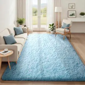 5x8 Light Blue Rugs for Living Room, Kids Nursery Rug Aesthetic, Playroom Area Rugs for Boys Girls Teen Home Decor, Fluffy Fuzzy Soft Plush Shaggy Bedside Floor Bedroom Carpet for Teen 5x8 Light Blue Rugs for Living Room, Kids Nursery Rug Aesthetic, Playroom Area Rugs for Boys Girls Teen Home Decor, Fluffy Fuzzy Soft Plush Shaggy Bedside Floor Bedroom Carpet for Teen