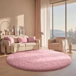Round Rugs 6Ft Pink Circle Area Rug, Fuzzy Bedroom Carpet, Large Shag Plush Floor Kawaii Christmas Living Room Rugs 6 foot,Cute Room Decor for Kids Teen Girls Baby Home Decor Aesthetic,Nursery Round Rugs 6Ft Pink Circle Area Rug, Fuzzy Bedroom Carpet, Large Shag Plush Floor Kawaii Christmas Living Room Rugs 6 foot,Cute Room Decor for Kids Teen Girls Baby Home Decor Aesthetic,Nursery