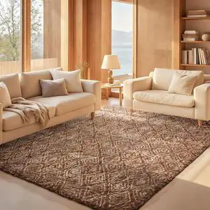 6x9 Brown and White Diamond Striped Rugs for Living Room,Large Fluffy Shag Fuzzy Plush Soft Carpets, Shaggy Rugs for Bedroom, Carpet for Kids Boys Girls Dorm Nursery Home Decor Aesthetic 6x9 Brown and White Diamond Striped Rugs for Living Room,Large Fluffy Shag Fuzzy Plush Soft Carpets, Shaggy Rugs for Bedroom, Carpet for Kids Boys Girls Dorm Nursery Home Decor Aesthetic