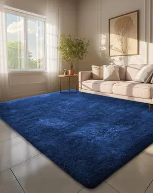 6x9 Blue Rugs for Living Room, Large Fluffy Shag Fuzzy Plush Soft Area Rugs, Floor Shaggy Navy Carpets for Bedroom, Carpet for Kids Boys Girls Dorm Nursery Home Decor Aesthetic 6x9 Blue Rugs for Living Room, Large Fluffy Shag Fuzzy Plush Soft Area Rugs, Floor Shaggy Navy Carpets for Bedroom, Carpet for Kids Boys Girls Dorm Nursery Home Decor Aesthetic