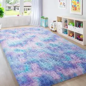 Rainbow Purple Mermaid Rugs for Living Room 6x9, Kids Fluffy Shag Fuzzy Plush Soft Carpets, Floor Shaggy Area Rugs for Bedroom, Carpet for Kids Girls Dorm Nursery Home Decor Aesthetic Rainbow Purple Mermaid Rugs for Living Room 6x9, Kids Fluffy Shag Fuzzy Plush Soft Carpets, Floor Shaggy Area Rugs for Bedroom, Carpet for Kids Girls Dorm Nursery Home Decor Aesthetic