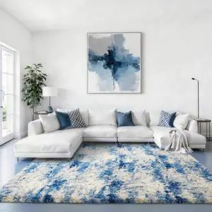 6x9 Blue and Gray Area Rugs for Living Room, Large Navy Grey White Fluffy Shag Fuzzy Plush Soft Carpets, Floor Shaggy Rugs for Bedroom, Carpet for Kids Boys Dorm Nursery Home Decor Aesthetic 6x9 Blue and Gray Area Rugs for Living Room, Large Navy Grey White Fluffy Shag Fuzzy Plush Soft Carpets, Floor Shaggy Rugs for Bedroom, Carpet for Kids Boys Dorm Nursery Home Decor Aesthetic