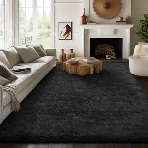 Upgrade 8x10 Rugs for Living Room, Charcoal Black, Fluffy Shaggy Soft Area Rug, Black Non-Slip Indoor Floor Carpet for Bedroom, Kids Baby Boys Teen Dorm Home Decor Aesthetic, Nursery Upgrade 8x10 Rugs for Living Room, Charcoal Black, Fluffy Shaggy Soft Area Rug, Black Non-Slip Indoor Floor Carpet for Bedroom, Kids Baby Boys Teen Dorm Home Decor Aesthetic, Nursery