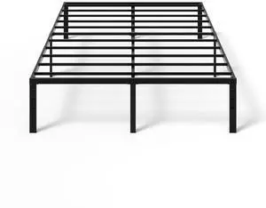 12 Inch King Bed Frame, Heavy Duty Metal Platform - No Box Spring Needed,Reinforced Steel Slats, Noise-Free, Easy Assembly, Ample Underbed Storage, Black 12 Inch King Bed Frame, Heavy Duty Metal Platform - No Box Spring Needed,Reinforced Steel Slats, Noise-Free, Easy Assembly, Ample Underbed Storage, Black