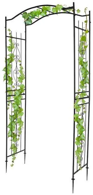 Garden Arbor, Arch for Wedding Ceremony Party, Christmas Garden Decor Steel Garden Trellis for Plant Climbing, Pergola for Garden, Backyard, Lawn (Bridge Top) Garden Arbor, Arch for Wedding Ceremony Party, Christmas Garden Decor Steel Garden Trellis for Plant Climbing, Pergola for Garden, Backyard, Lawn (Bridge Top)