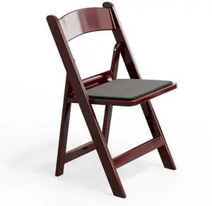 Resin Folding Chairs with Cushion, Foldable Plastic Chair with Comfortable Padded Seats, Perfect for Event Party Indoor Outdoor, Reddish Brown, 1 PC Resin Folding Chairs with Cushion, Foldable Plastic Chair with Comfortable Padded Seats, Perfect for Event Party Indoor Outdoor, Reddish Brown, 1 PC
