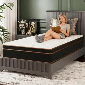 10 Inch Twin Mattress for Kids Hybrid Memory Foam in a Box, Individually Wrapped Coils Pocket Innerspring for Motion Isolation and Pressure Relief,Medium Firm,Fiberglass-Free,CertiPUR-US 10 Inch Twin Mattress for Kids Hybrid Memory Foam in a Box, Individually Wrapped Coils Pocket Innerspring for Motion Isolation and Pressure Relief,Medium Firm,Fiberglass-Free,CertiPUR-US