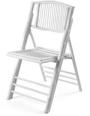 Bamboo Folding Chair, Foldable Dining Wood Chairs Comfortable Seat for Outdoor & Indoor, Patio, Porch, Wedding, Party, Event,White (1 Pack) Bamboo Folding Chair, Foldable Dining Wood Chairs Comfortable Seat for Outdoor & Indoor, Patio, Porch, Wedding, Party, Event,White (1 Pack)
