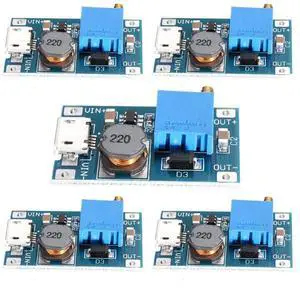 TERRA HAVEN 5pcs DC-DC Step Up Converter Booster Power Supply Module Boost Step-up Board MAX Output 28V 2A TERRA HAVEN 5pcs DC-DC Step Up Converter Booster Power Supply Module Boost Step-up Board MAX Output 28V 2A