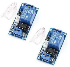 TERRA HAVEN 2pcs 12V Single Bistable Self-Locking Relay Module Push to Start and Stop TERRA HAVEN 2pcs 12V Single Bistable Self-Locking Relay Module Push to Start and Stop