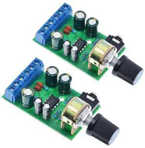 TERRA HAVEN 2pcs TDA2822M DC 1.8-12V 2.0 Channel Stereo Amplifier Mini AUX Audio Amplifier Board Module AMP for Arduino TERRA HAVEN 2pcs TDA2822M DC 1.8-12V 2.0 Channel Stereo Amplifier Mini AUX Audio Amplifier Board Module AMP for Arduino