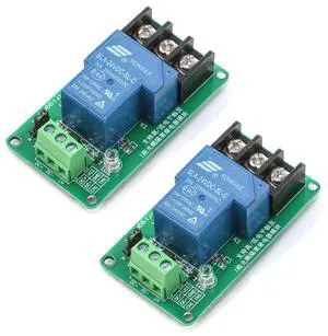 TERRA HAVEN 2pcs 24V 30A One Channel Relay Module Optocoupler Isolation High and Low Trigger 24V TERRA HAVEN 2pcs 24V 30A One Channel Relay Module Optocoupler Isolation High and Low Trigger 24V