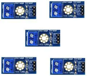 TERRA HAVEN 5pcs Voltage Detection Module DC 0~25V Voltage Sensor for Arduino TERRA HAVEN 5pcs Voltage Detection Module DC 0~25V Voltage Sensor for Arduino