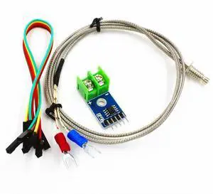 TERRA HAVEN DC 3-5V MAX6675 Module + K Type Thermocouple Temperature Sensor Thermocouple Sensor Set M6 Screw for Arduino TERRA HAVEN DC 3-5V MAX6675 Module + K Type Thermocouple Temperature Sensor Thermocouple Sensor Set M6 Screw for Arduino