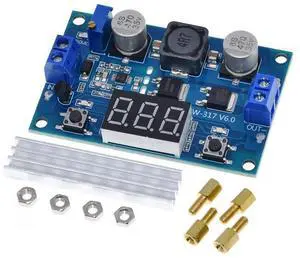 TERRA HAVEN DC-DC Step Up Booster Converter 3-35VDC to 3.5-35VDC With LED Voltmeter Module Power Supply Voltage Regulator TERRA HAVEN DC-DC Step Up Booster Converter 3-35VDC to 3.5-35VDC With LED Voltmeter Module Power Supply Voltage Regulator