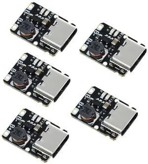 TERRA HAVEN 5pcs TP4057 1A 3.7V Lithium Battery Charging and Discharging Board with Protection Type-C USB C Li-ion Battery Charging Board Over TP4056 TERRA HAVEN 5pcs TP4057 1A 3.7V Lithium Battery Charging and Discharging Board with Protection Type-C USB C Li-ion Battery Charging Board Over TP4056
