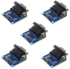 TERRA HAVEN 5pcs RS232 to TTL Converter Module COM Serial Port Board MAX3232 MAX232CSE TERRA HAVEN 5pcs RS232 to TTL Converter Module COM Serial Port Board MAX3232 MAX232CSE