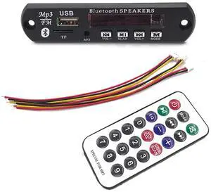 TERRA HAVEN 12V MP3 WMA Audio Bluetooth Decoding Board w/SD Card Slot/USB/FM/Remote Decoding Module for Car with LCD Display and Remote Controller TERRA HAVEN 12V MP3 WMA Audio Bluetooth Decoding Board w/SD Card Slot/USB/FM/Remote Decoding Module for Car with LCD Display and Remote Controller