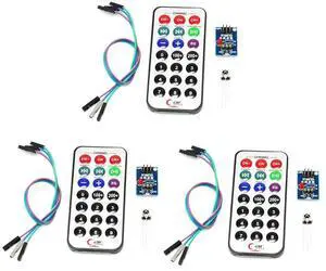 TERRA HAVEN 3pcs HX1838 VS1838 NEC Infrared Wireless Remote Control IFR Sensor Module with Cable TERRA HAVEN 3pcs HX1838 VS1838 NEC Infrared Wireless Remote Control IFR Sensor Module with Cable