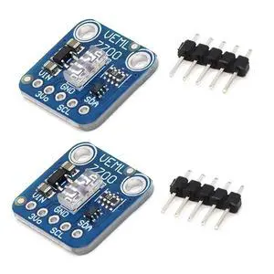 TERRA HAVEN 2pcs VEML7700 Ambient Light Sensor Module I2C IIC 16 Bits Light Environment Sensor 0~120k Lux Light Measuring Range TERRA HAVEN 2pcs VEML7700 Ambient Light Sensor Module I2C IIC 16 Bits Light Environment Sensor 0~120k Lux Light Measuring Range