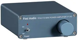 V1.0G 2 Channel Class D Mini Stereo Amplifier for Home Speakers TPA3116 50W x 2 with Power Supply V1.0G 2 Channel Class D Mini Stereo Amplifier for Home Speakers TPA3116 50W x 2 with Power Supply