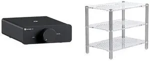 Acrylic Amplifier Rack and V3 Stereo Amplifier Home Audio with 48V5A Power Supply Acrylic Amplifier Rack and V3 Stereo Amplifier Home Audio with 48V5A Power Supply