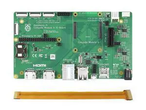Waveshare Compute Module 4 IO Board Pack with RPi Zero V1.3 Camera Cable 15 CM (No WiFi) Compatible with Raspberry Pi Compute Module 4 Waveshare Compute Module 4 IO Board Pack with RPi Zero V1.3 Camera Cable 15 CM (No WiFi) Compatible with Raspberry Pi Compute Module 4