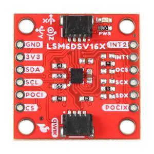 6DoF IMU Breakout - LSM6DSV16X (Qwiic) Low-Power 6-axis IMU 3-axis Digital Accelerometer, 3-axis Digital Gyroscope, Triple core, Board Dimensions: (Inches) 1.00 x 1.00 6DoF IMU Breakout - LSM6DSV16X (Qwiic) Low-Power 6-axis IMU 3-axis Digital Accelerometer, 3-axis Digital Gyroscope, Triple core, Board Dimensions: (Inches) 1.00 x 1.00