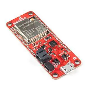 Thing Plus - ESP32 WROOM (U.FL) - ESP32-D0WDQ6 chip - 16MB Flash Memory - 520kB Internal SRAM - Integrated 802.11 BGN WiFi transceiver Thing Plus - ESP32 WROOM (U.FL) - ESP32-D0WDQ6 chip - 16MB Flash Memory - 520kB Internal SRAM - Integrated 802.11 BGN WiFi transceiver
